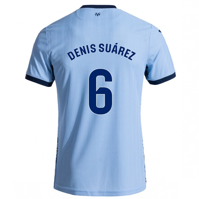 Danxen Kvinnor Denis Suárez #6 Himmelsblå Bortatröja Matchtröjor 2024/25 Tröjor T-Tröja