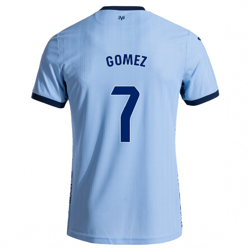 Danxen Kvinnor Lucía Gómez #7 Himmelsblå Bortatröja Matchtröjor 2024/25 Tröjor T-Tröja