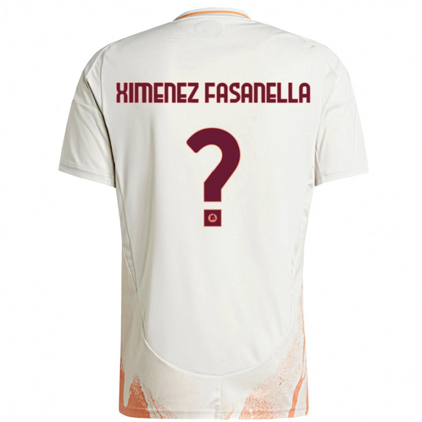 Danxen Kvinnor Rafael Ximenez Fasanella #0 Grädde Vit Orange Bortatröja Matchtröjor 2024/25 Tröjor T-Tröja