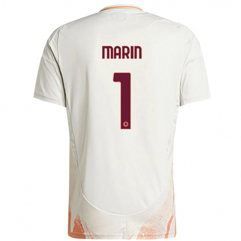 Danxen Kvinnor Renato Marin #1 Grädde Vit Orange Bortatröja Matchtröjor 2024/25 Tröjor T-Tröja