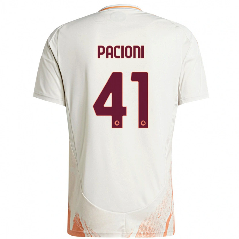 Danxen Kvinnor Eleonora Pacioni #41 Grädde Vit Orange Bortatröja Matchtröjor 2024/25 Tröjor T-Tröja