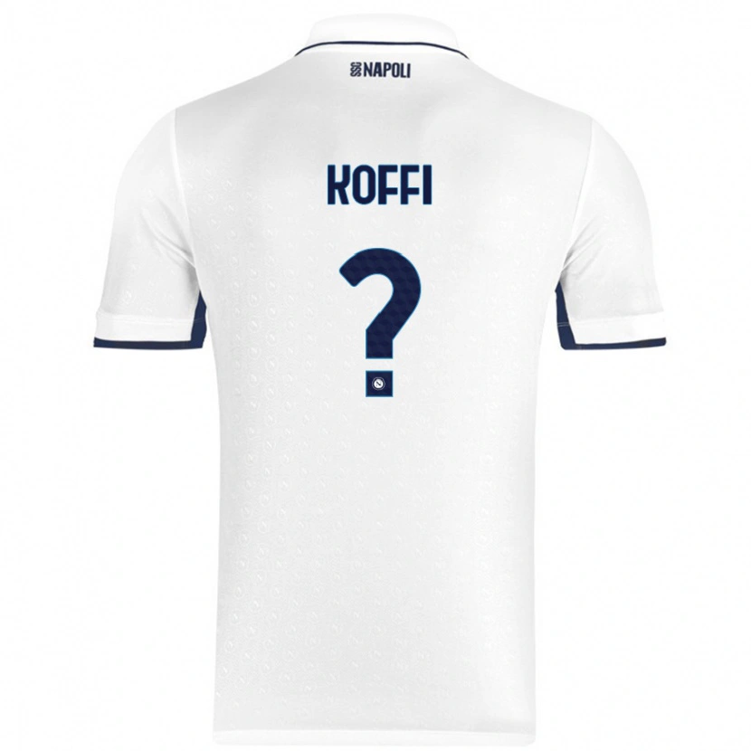 Danxen Kvinnor Cedrick Koffi #0 Vit Kungsblå Bortatröja Matchtröjor 2024/25 Tröjor T-Tröja