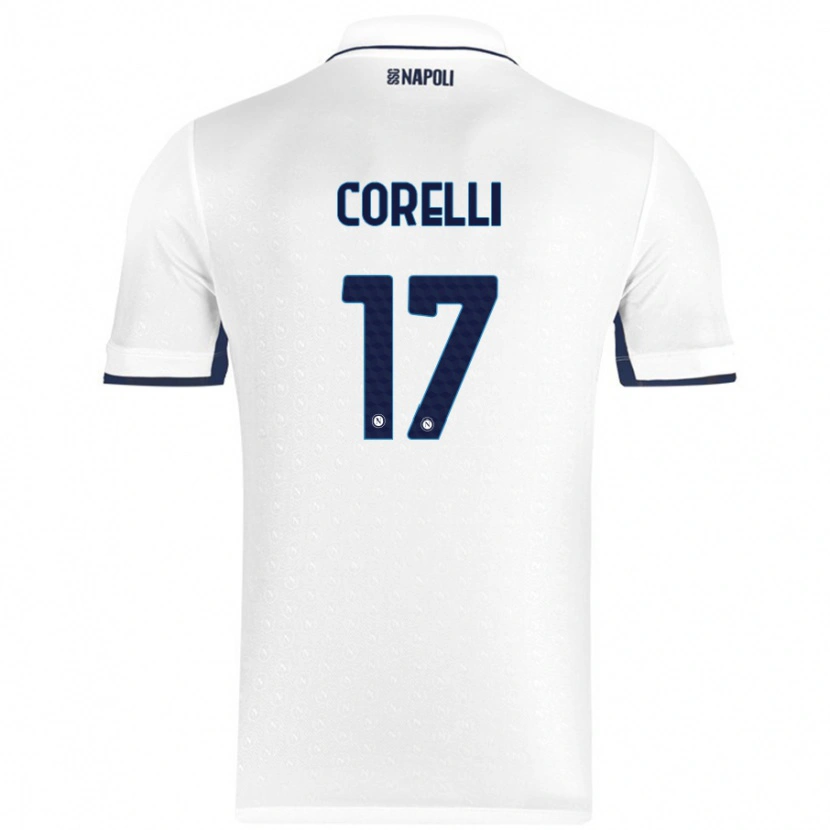 Danxen Kvinnor Alice Corelli #17 Vit Kungsblå Bortatröja Matchtröjor 2024/25 Tröjor T-Tröja