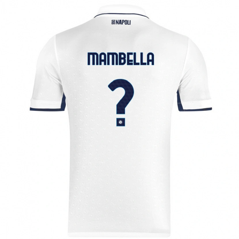 Danxen Kvinnor Andrea Mambella #0 Vit Kungsblå Bortatröja Matchtröjor 2024/25 Tröjor T-Tröja