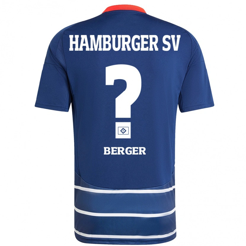 Danxen Kvinnor Jean Berger #0 Mörkblå Bortatröja Matchtröjor 2024/25 Tröjor T-Tröja
