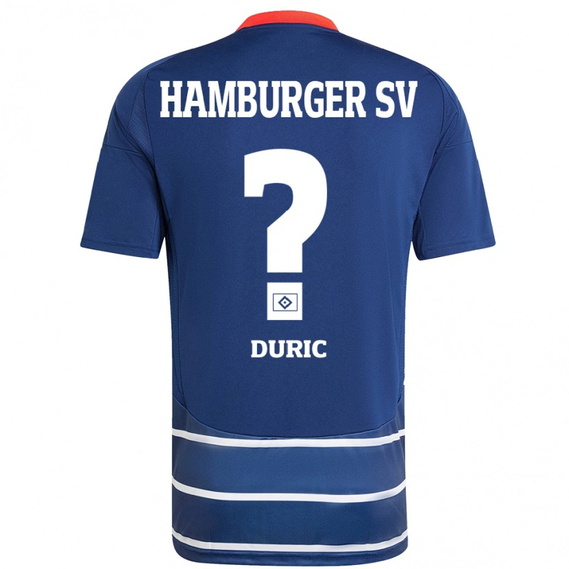 Danxen Kvinnor Goran Duric #0 Mörkblå Bortatröja Matchtröjor 2024/25 Tröjor T-Tröja