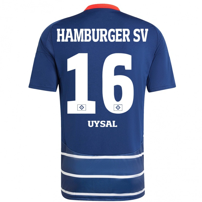 Danxen Kvinnor Samed Uysal #16 Mörkblå Bortatröja Matchtröjor 2024/25 Tröjor T-Tröja