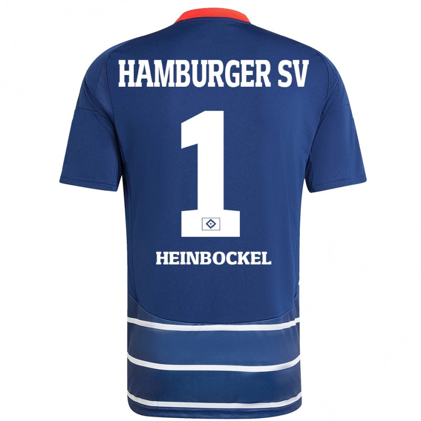 Danxen Kvinnor Simon Heinbockel #1 Mörkblå Bortatröja Matchtröjor 2024/25 Tröjor T-Tröja