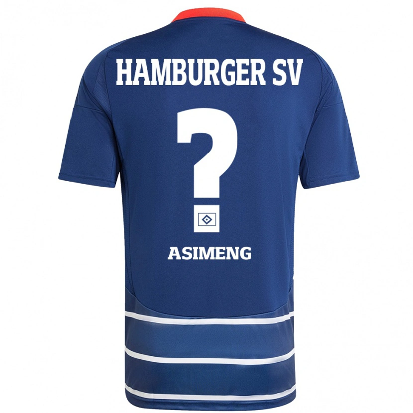 Danxen Kvinnor Christopher Asimeng #0 Mörkblå Bortatröja Matchtröjor 2024/25 Tröjor T-Tröja
