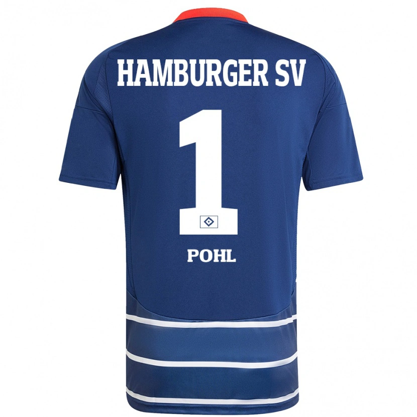 Danxen Kvinnor Christina Pohl #1 Mörkblå Bortatröja Matchtröjor 2024/25 Tröjor T-Tröja