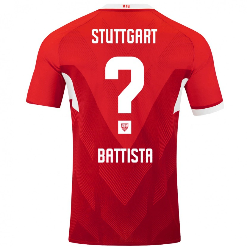 Danxen Kvinnor Luca Battista #0 Röd Vit Bortatröja Matchtröjor 2024/25 Tröjor T-Tröja