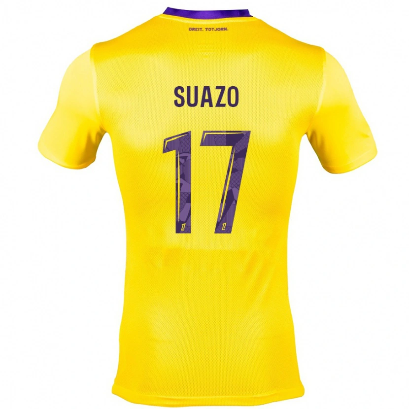 Danxen Kvinnor Gabriel Suazo #17 Gullila Bortatröja Matchtröjor 2024/25 Tröjor T-Tröja