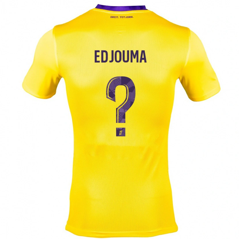 Danxen Kvinnor Noah Edjouma #0 Gullila Bortatröja Matchtröjor 2024/25 Tröjor T-Tröja