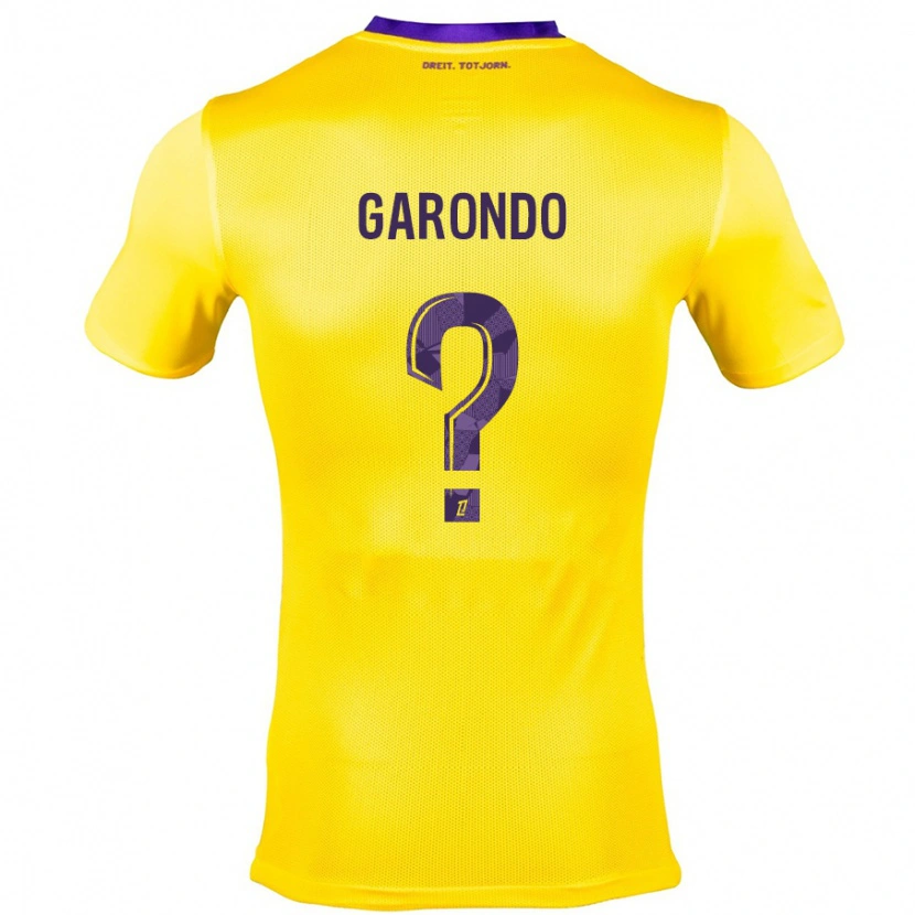 Danxen Kvinnor Thibaud Garondo #0 Gullila Bortatröja Matchtröjor 2024/25 Tröjor T-Tröja