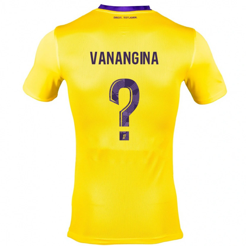 Danxen Kvinnor Mechack Niombo Vanangina #0 Gullila Bortatröja Matchtröjor 2024/25 Tröjor T-Tröja