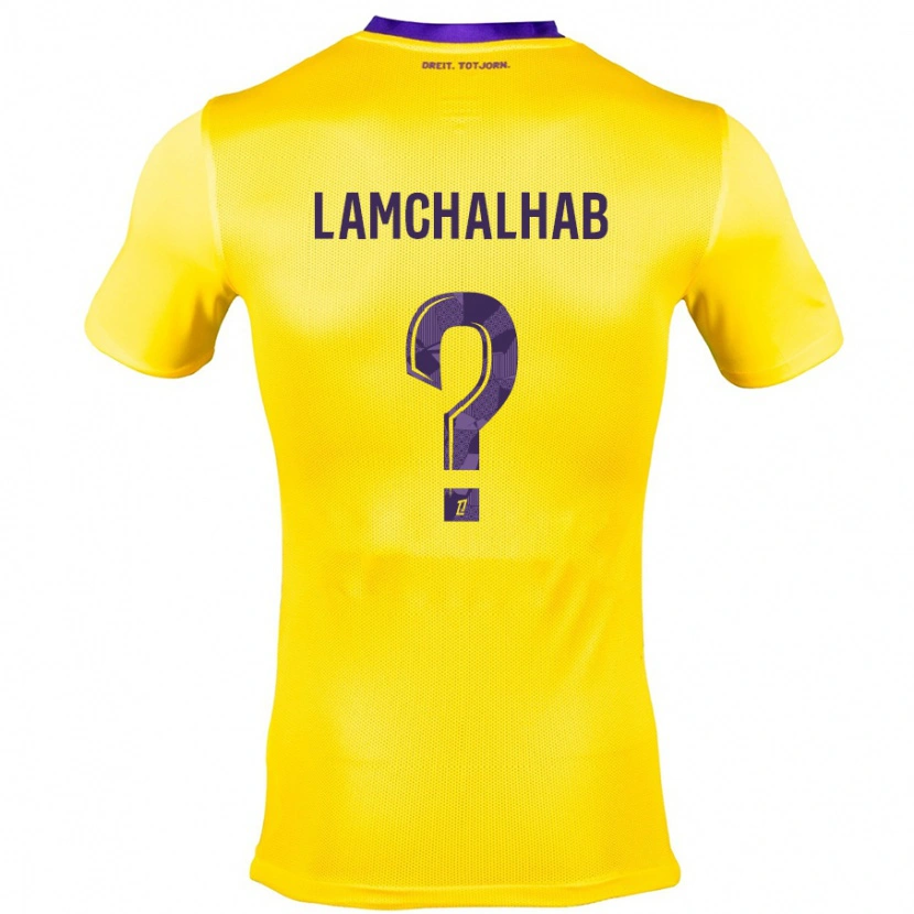 Danxen Kvinnor Merwan Lamchalhab #0 Gullila Bortatröja Matchtröjor 2024/25 Tröjor T-Tröja