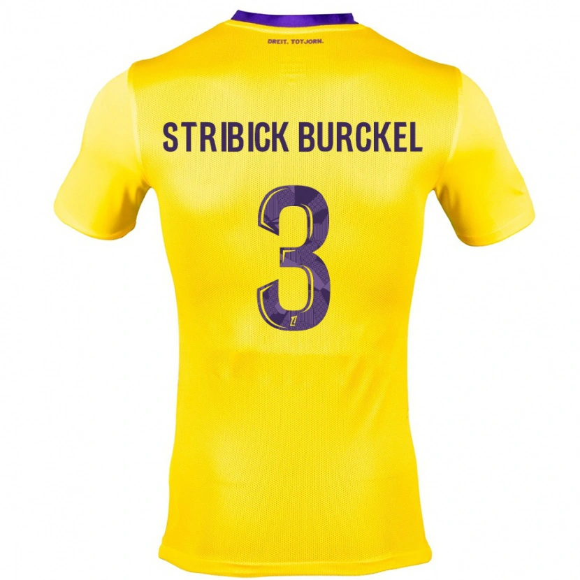 Danxen Kvinnor Laetitia Stribick-Burckel #3 Gullila Bortatröja Matchtröjor 2024/25 Tröjor T-Tröja