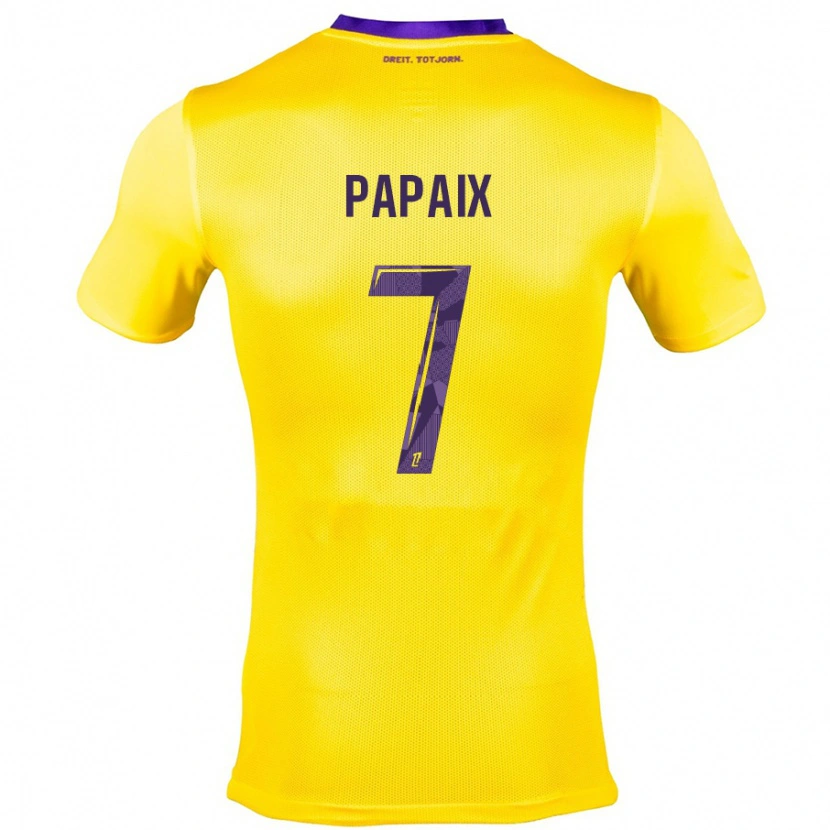 Danxen Kvinnor Marie Papaix #7 Gullila Bortatröja Matchtröjor 2024/25 Tröjor T-Tröja