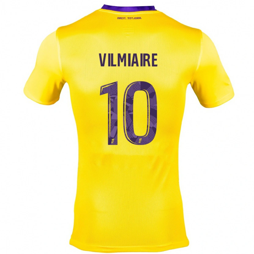 Danxen Kvinnor Kelly Vilmiaire #10 Gullila Bortatröja Matchtröjor 2024/25 Tröjor T-Tröja
