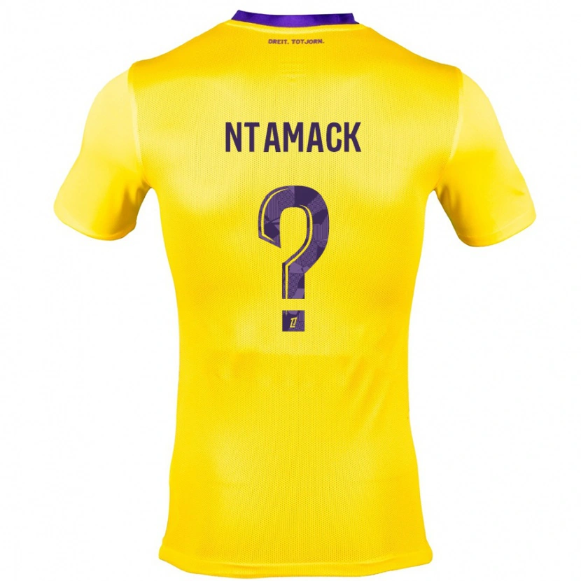 Danxen Kvinnor Alexis Ntamack #0 Gullila Bortatröja Matchtröjor 2024/25 Tröjor T-Tröja