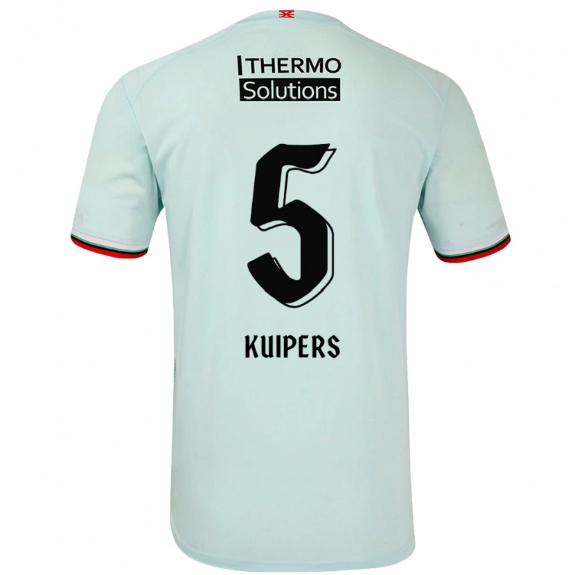 Danxen Kvinnor Bas Kuipers #5 Ljusgrön Bortatröja Matchtröjor 2024/25 Tröjor T-Tröja