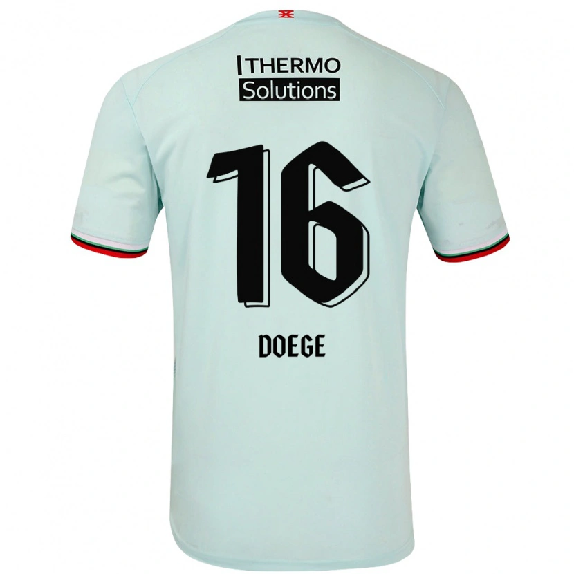 Danxen Kvinnor Leonie Doege #16 Ljusgrön Bortatröja Matchtröjor 2024/25 Tröjor T-Tröja