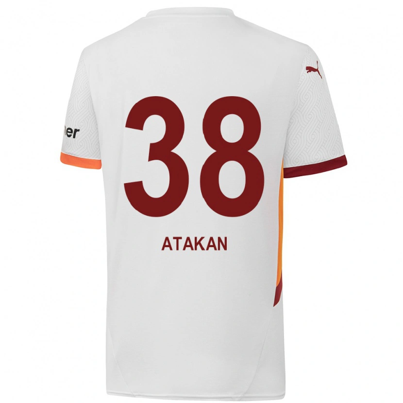 Danxen Kvinnor Atakan Ordu #38 Vit Gulröd Bortatröja Matchtröjor 2024/25 Tröjor T-Tröja