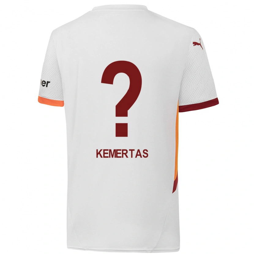 Danxen Kvinnor Batın Özden Kemertaş #0 Vit Gulröd Bortatröja Matchtröjor 2024/25 Tröjor T-Tröja