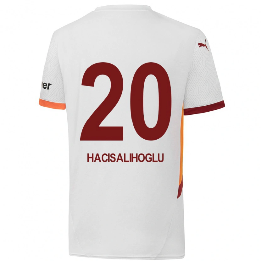 Danxen Kvinnor Arda Hacısalihoğlu #20 Vit Gulröd Bortatröja Matchtröjor 2024/25 Tröjor T-Tröja
