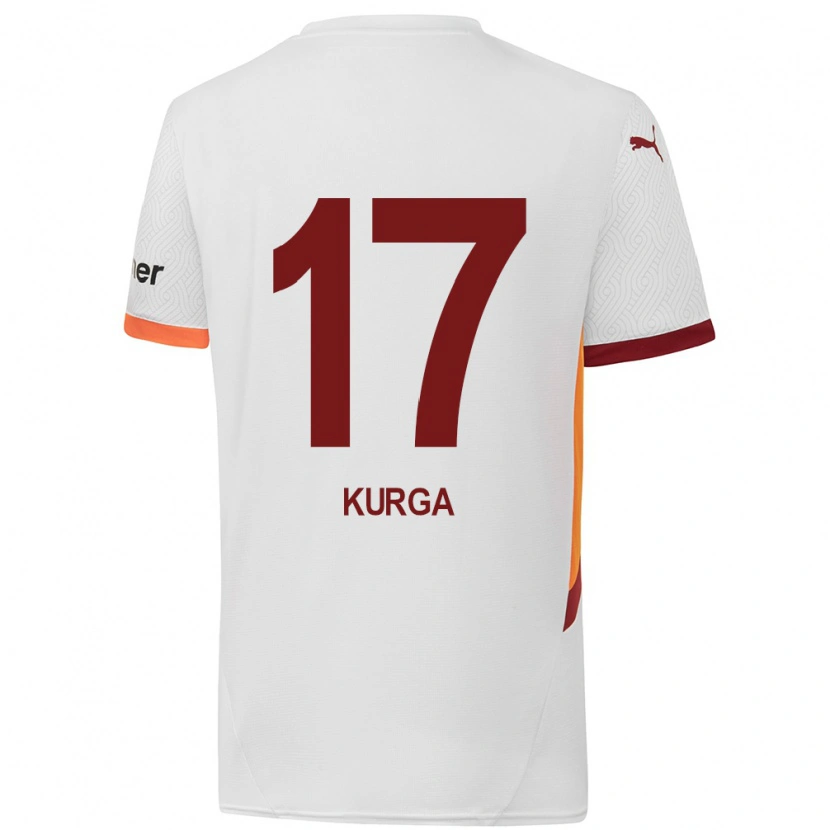 Danxen Kvinnor Handan Kurğa #17 Vit Gulröd Bortatröja Matchtröjor 2024/25 Tröjor T-Tröja