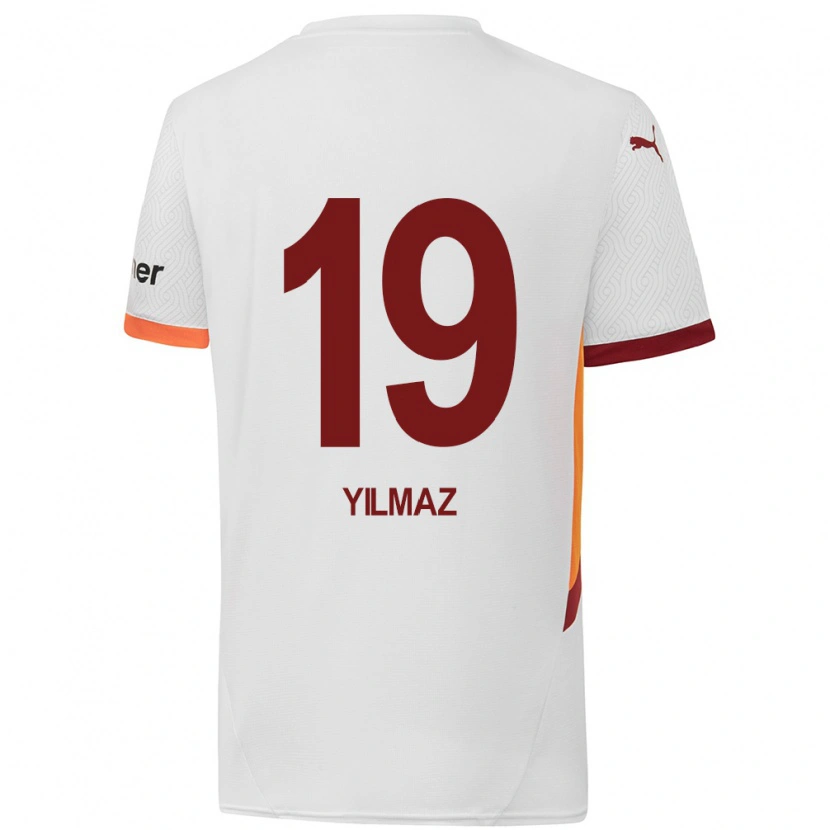 Danxen Kvinnor Zehra Yılmaz #19 Vit Gulröd Bortatröja Matchtröjor 2024/25 Tröjor T-Tröja
