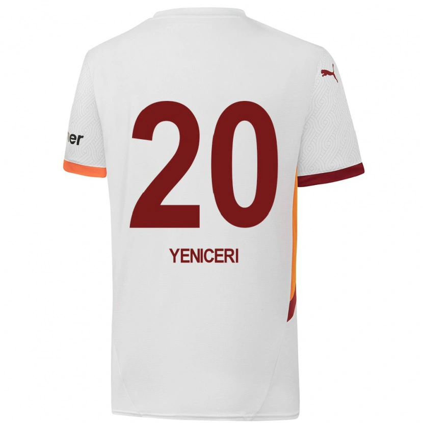 Danxen Kvinnor Berna Yeniçeri #20 Vit Gulröd Bortatröja Matchtröjor 2024/25 Tröjor T-Tröja