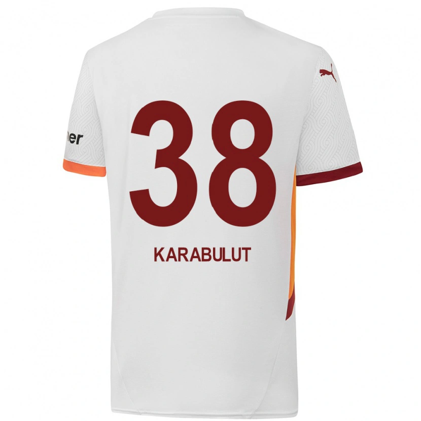 Danxen Kvinnor Arzu Karabulut #38 Vit Gulröd Bortatröja Matchtröjor 2024/25 Tröjor T-Tröja