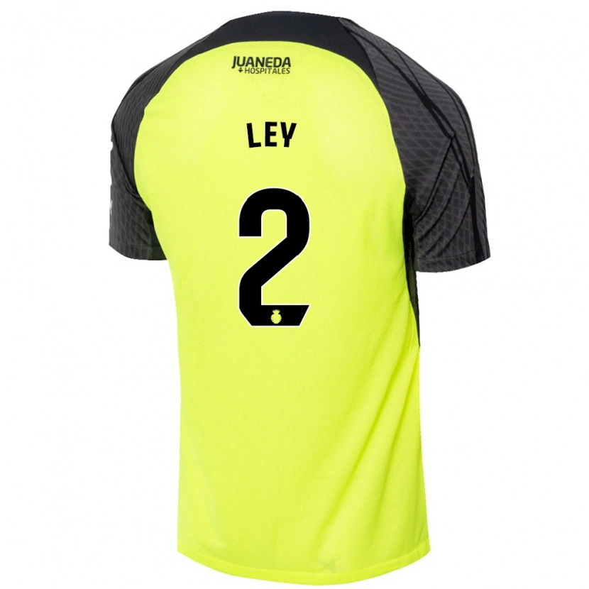 Danxen Kvinnor Yuzún Ley #2 Fluorescerande Grön Svart Bortatröja Matchtröjor 2024/25 Tröjor T-Tröja