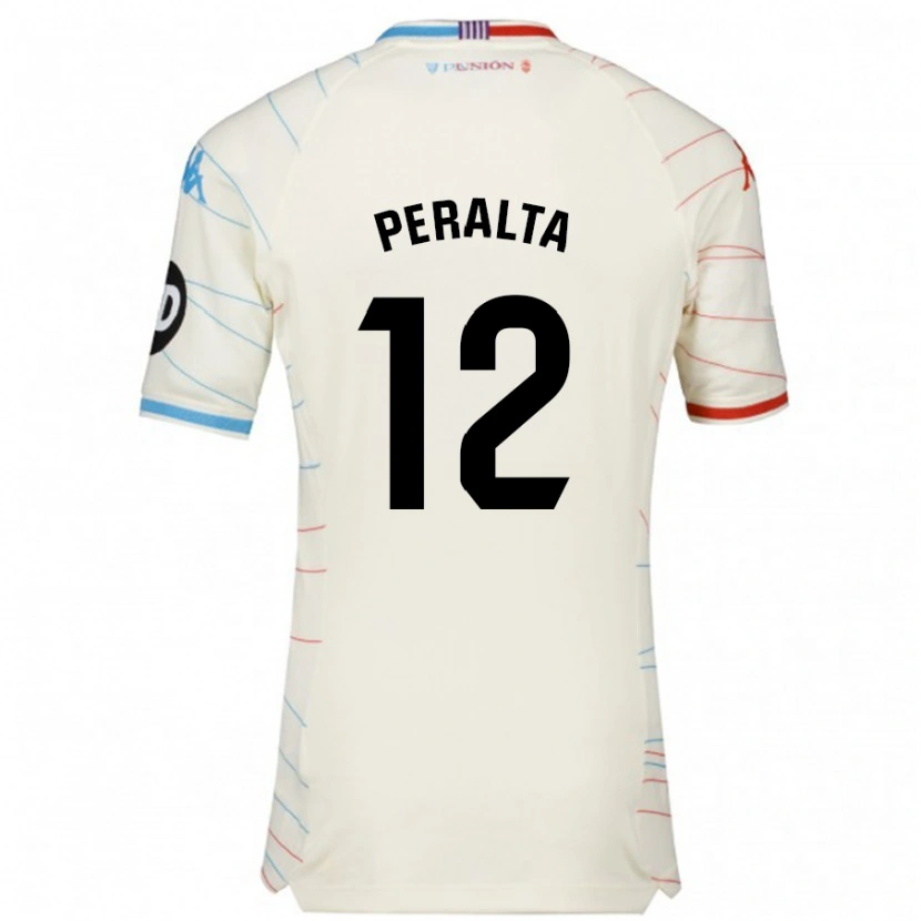 Danxen Kvinnor Fernando Peralta #12 Vit Röd Blå Bortatröja Matchtröjor 2024/25 Tröjor T-Tröja