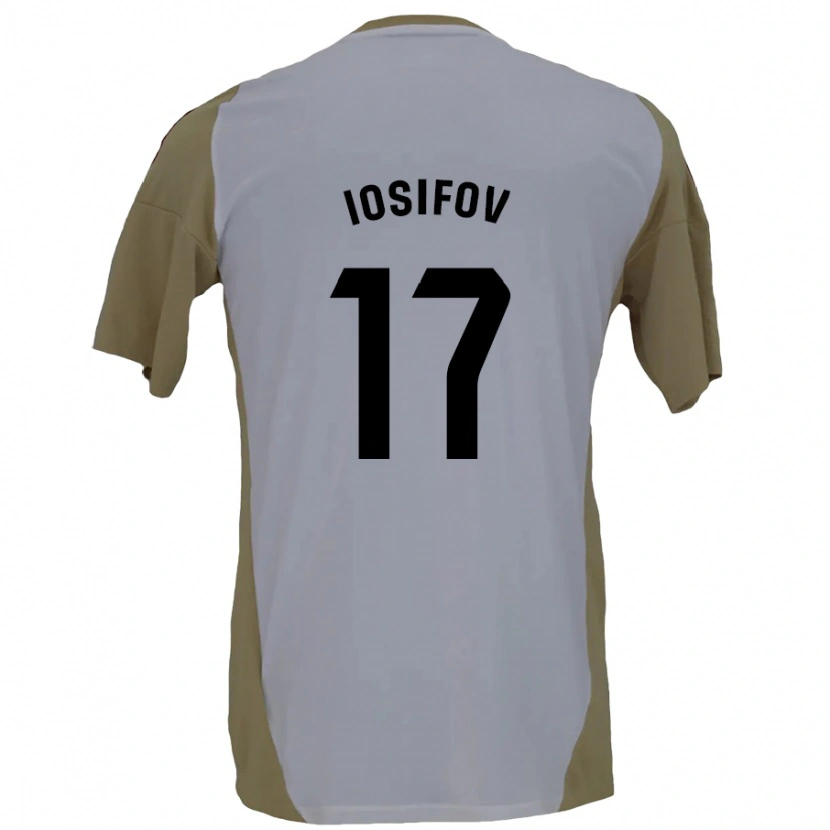 Danxen Kvinnor Nikita Iosifov #17 Brun Vit Bortatröja Matchtröjor 2024/25 Tröjor T-Tröja
