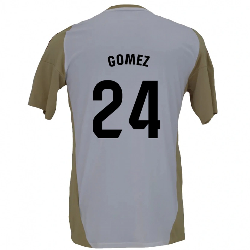 Danxen Kvinnor Jonathan Gómez #24 Brun Vit Bortatröja Matchtröjor 2024/25 Tröjor T-Tröja
