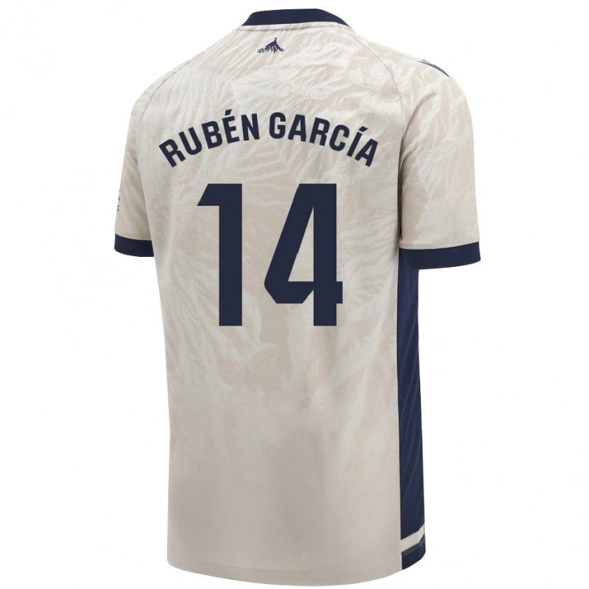 Danxen Kvinnor Rubén García #14 Ljusgrå Bortatröja Matchtröjor 2024/25 Tröjor T-Tröja