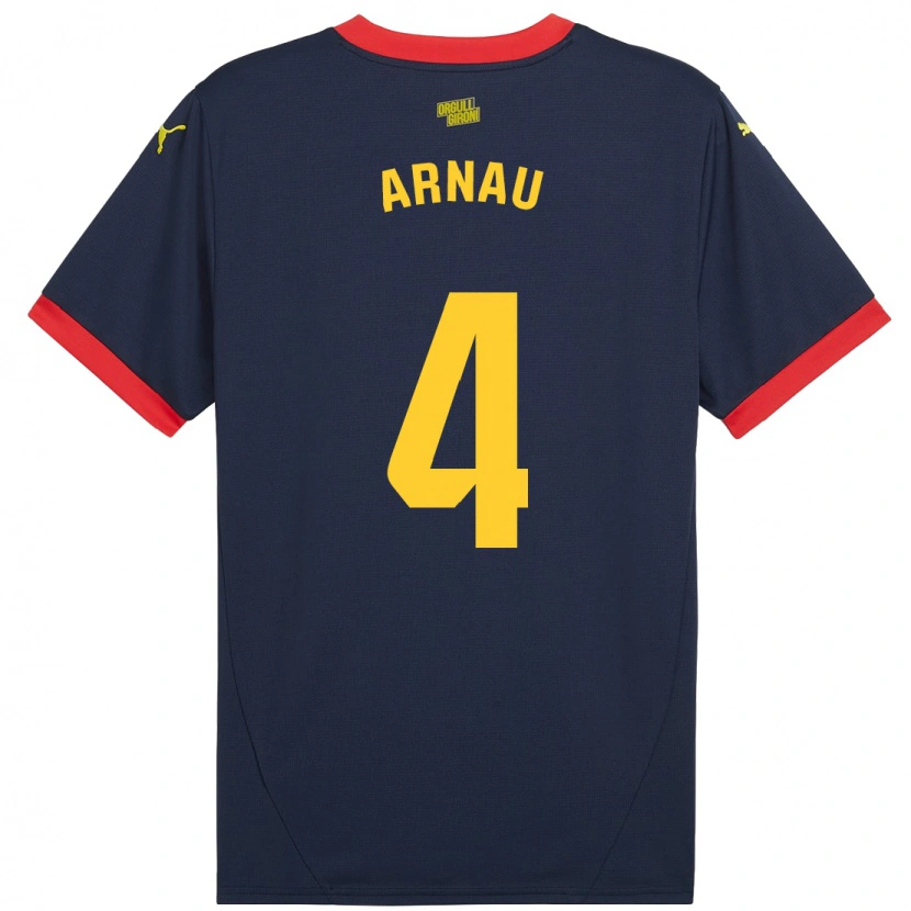 Danxen Kvinnor Arnau Martínez #4 Marinröd Bortatröja Matchtröjor 2024/25 Tröjor T-Tröja