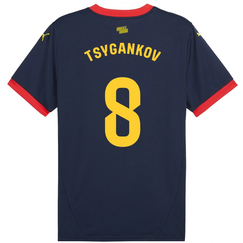 Danxen Kvinnor Viktor Tsygankov #8 Marinröd Bortatröja Matchtröjor 2024/25 Tröjor T-Tröja