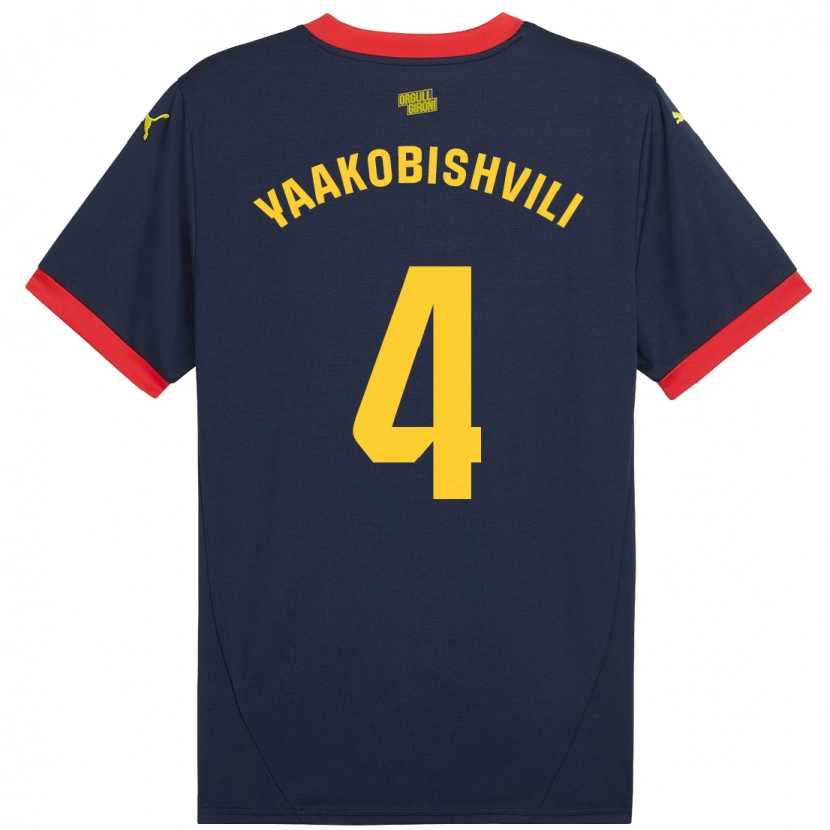 Danxen Kvinnor Antal Yaakobishvili #4 Marinröd Bortatröja Matchtröjor 2024/25 Tröjor T-Tröja