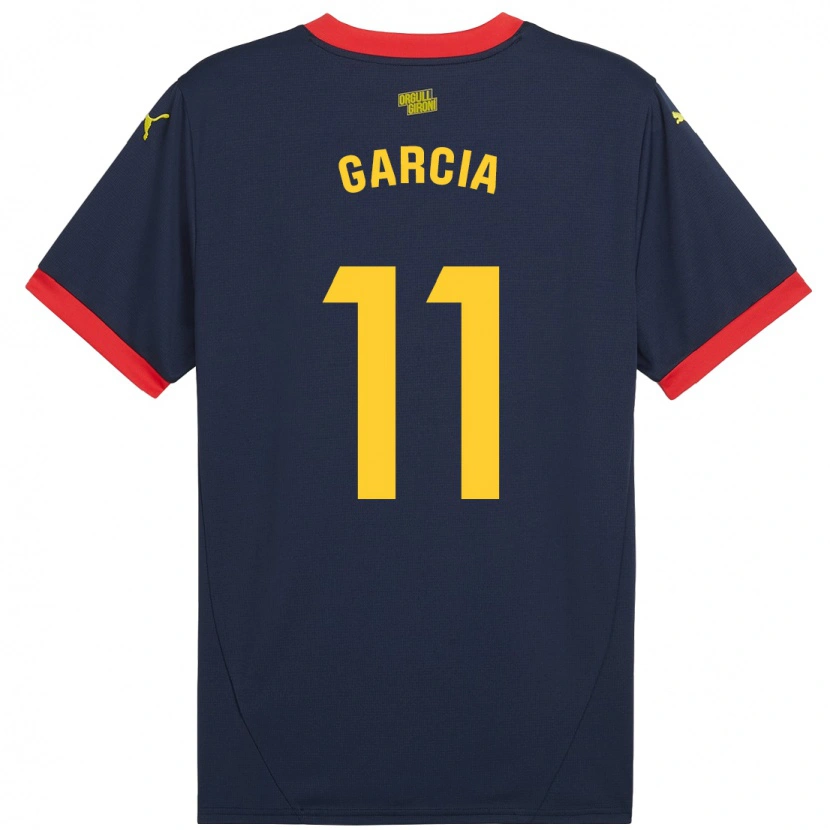 Danxen Kvinnor Jastin García #11 Marinröd Bortatröja Matchtröjor 2024/25 Tröjor T-Tröja
