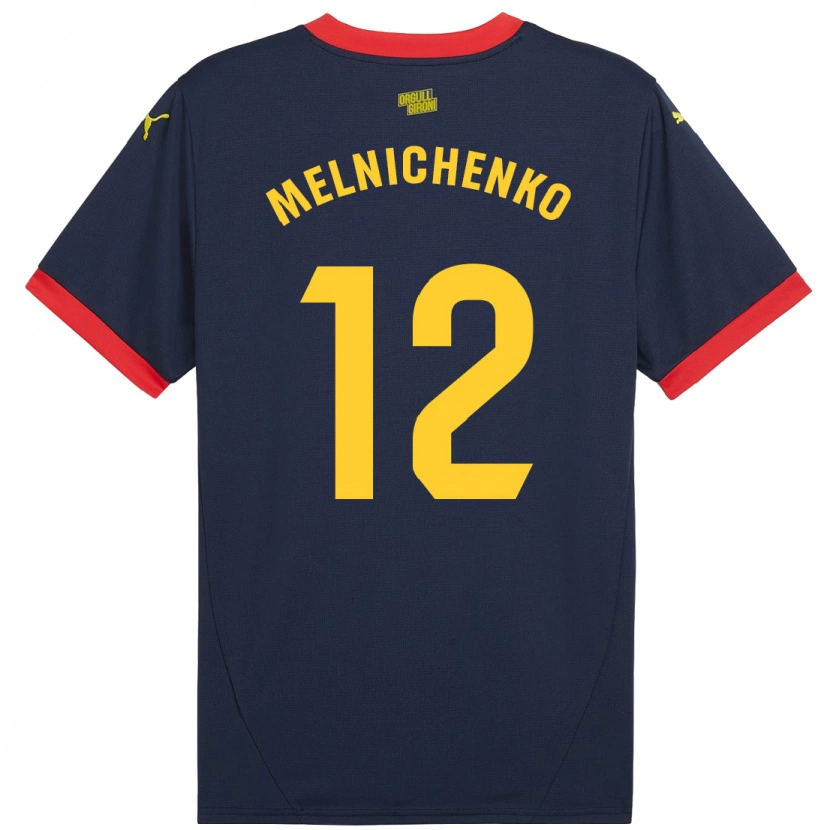 Danxen Kvinnor Dmytro Melnichenko #12 Marinröd Bortatröja Matchtröjor 2024/25 Tröjor T-Tröja