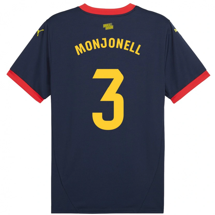 Danxen Kvinnor Eric Monjonell #3 Marinröd Bortatröja Matchtröjor 2024/25 Tröjor T-Tröja