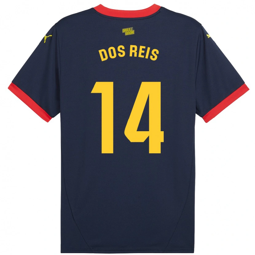 Danxen Kvinnor Leo Dos Reis #14 Marinröd Bortatröja Matchtröjor 2024/25 Tröjor T-Tröja