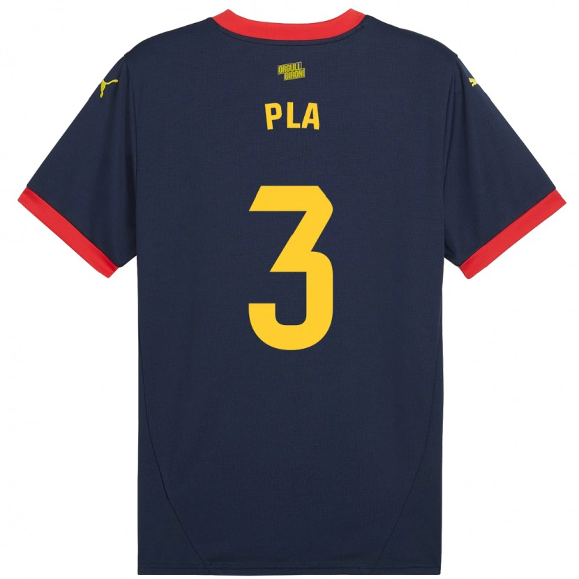 Danxen Kvinnor Marta Pla #3 Marinröd Bortatröja Matchtröjor 2024/25 Tröjor T-Tröja