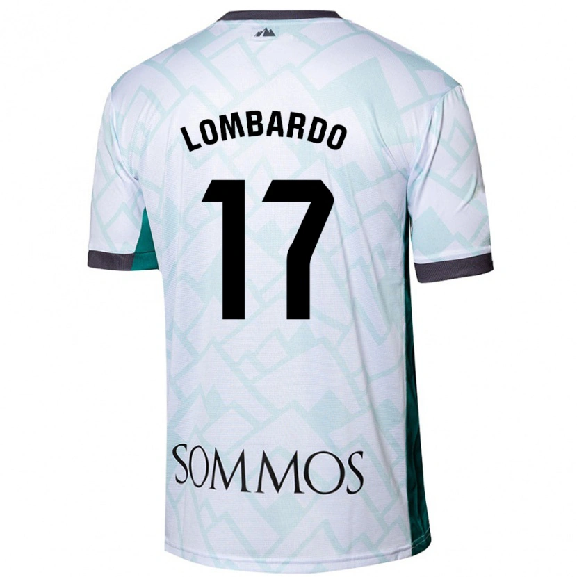 Danxen Kvinnor Enzo Lombardo #17 Vit Grön Bortatröja Matchtröjor 2024/25 Tröjor T-Tröja