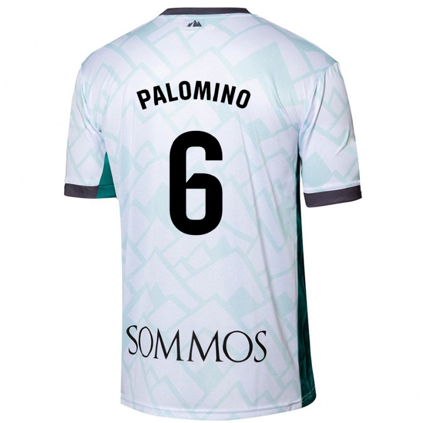 Danxen Kvinnor Yolanda Palomino #6 Vit Grön Bortatröja Matchtröjor 2024/25 Tröjor T-Tröja