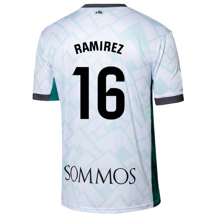 Danxen Kvinnor Vanesa Ramírez #16 Vit Grön Bortatröja Matchtröjor 2024/25 Tröjor T-Tröja