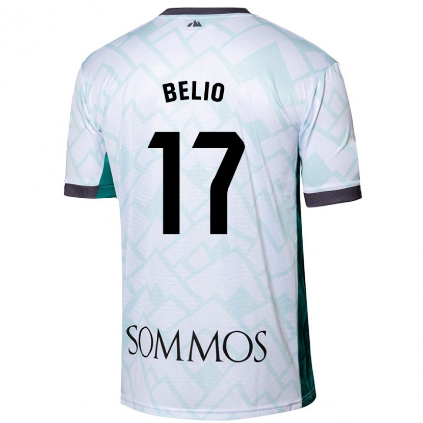 Danxen Kvinnor Marta Belio #17 Vit Grön Bortatröja Matchtröjor 2024/25 Tröjor T-Tröja